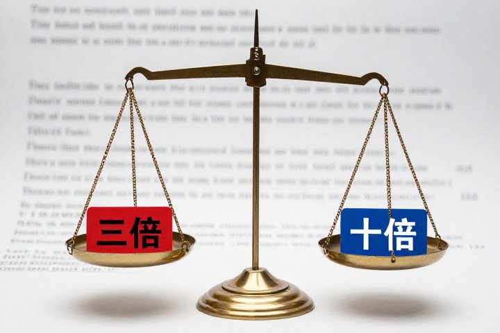 买到假货是按三倍还是十倍赔偿